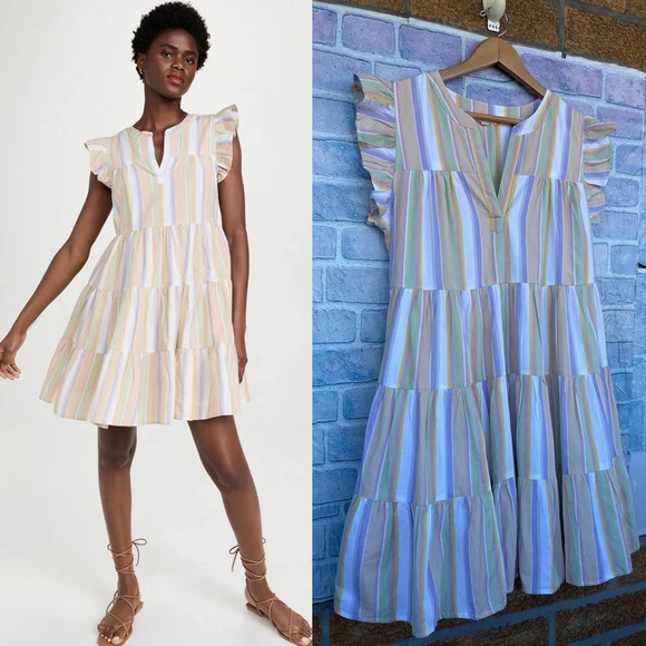 Roller Rabbit Darrel Stripe Pippa Dress size medium - Picture 3 of 17